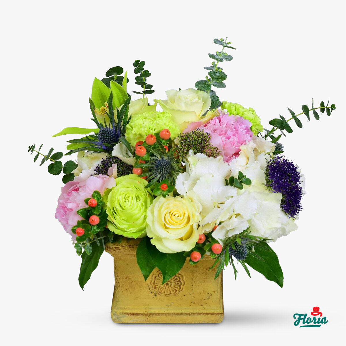 Aranjament floral – Florile coroanei – premium Aranjament