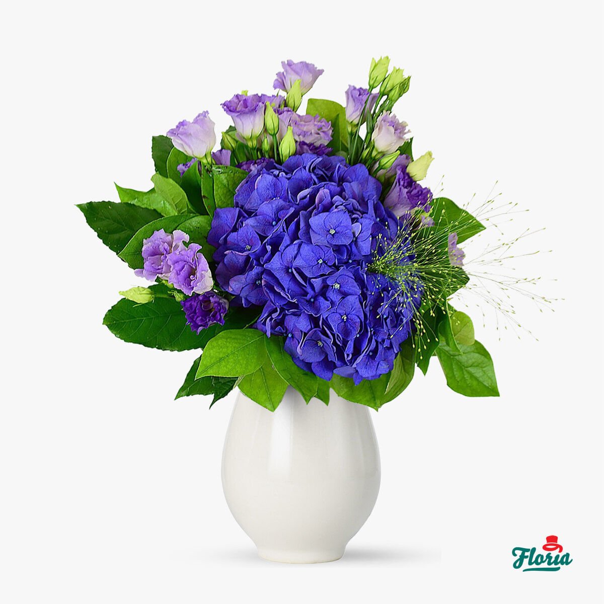 Buchet de flori – Albastru si violet – Premium