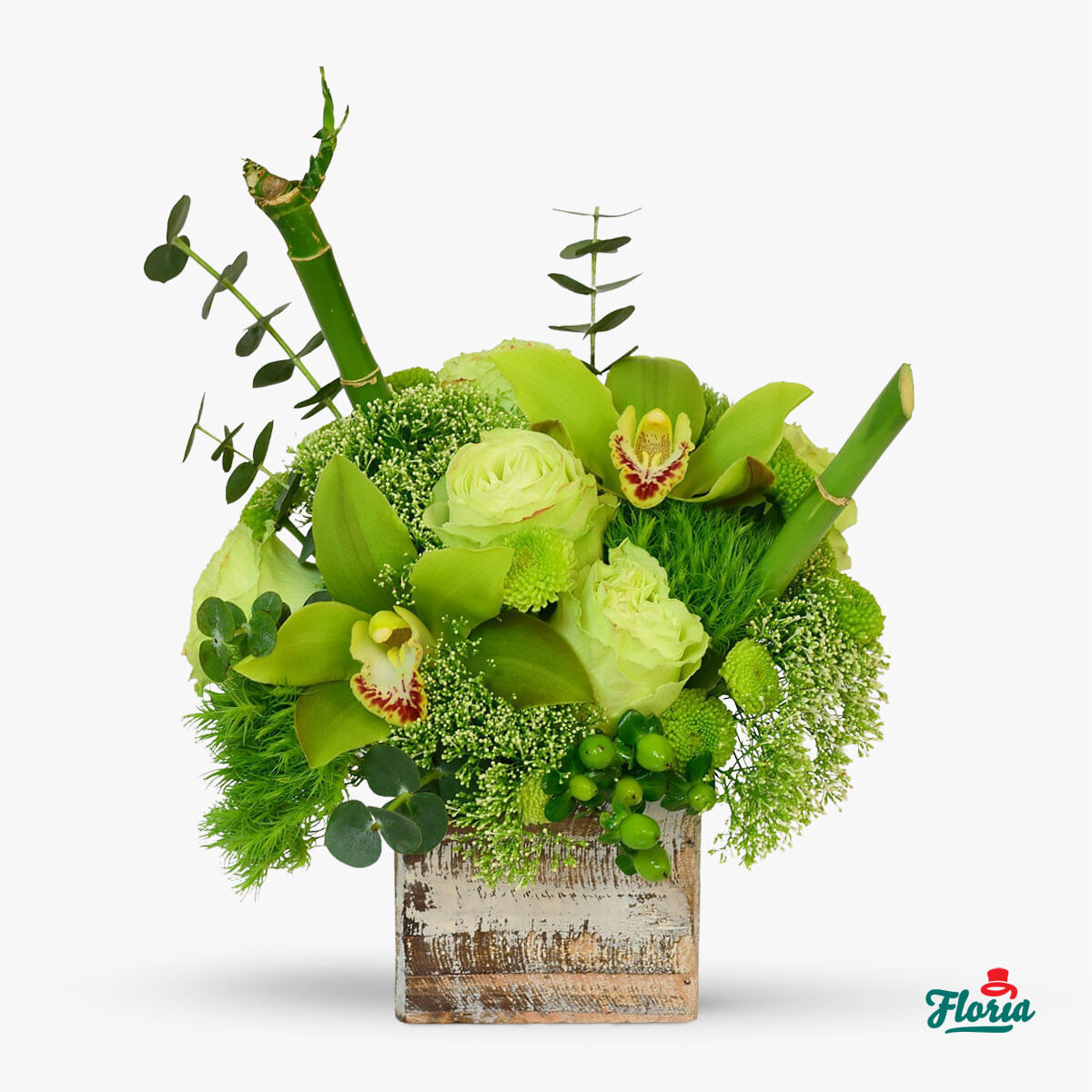 Aranjament floral – Aranjament Green Flash – premium