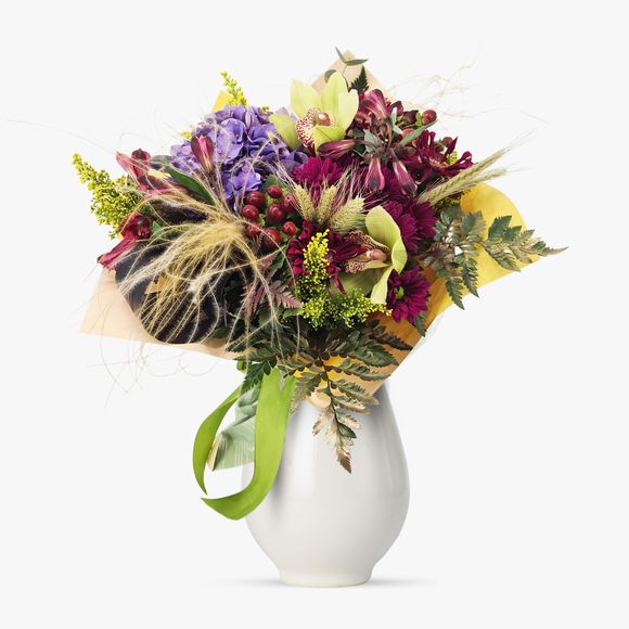 Buchet cu Aspidistra Black Tie