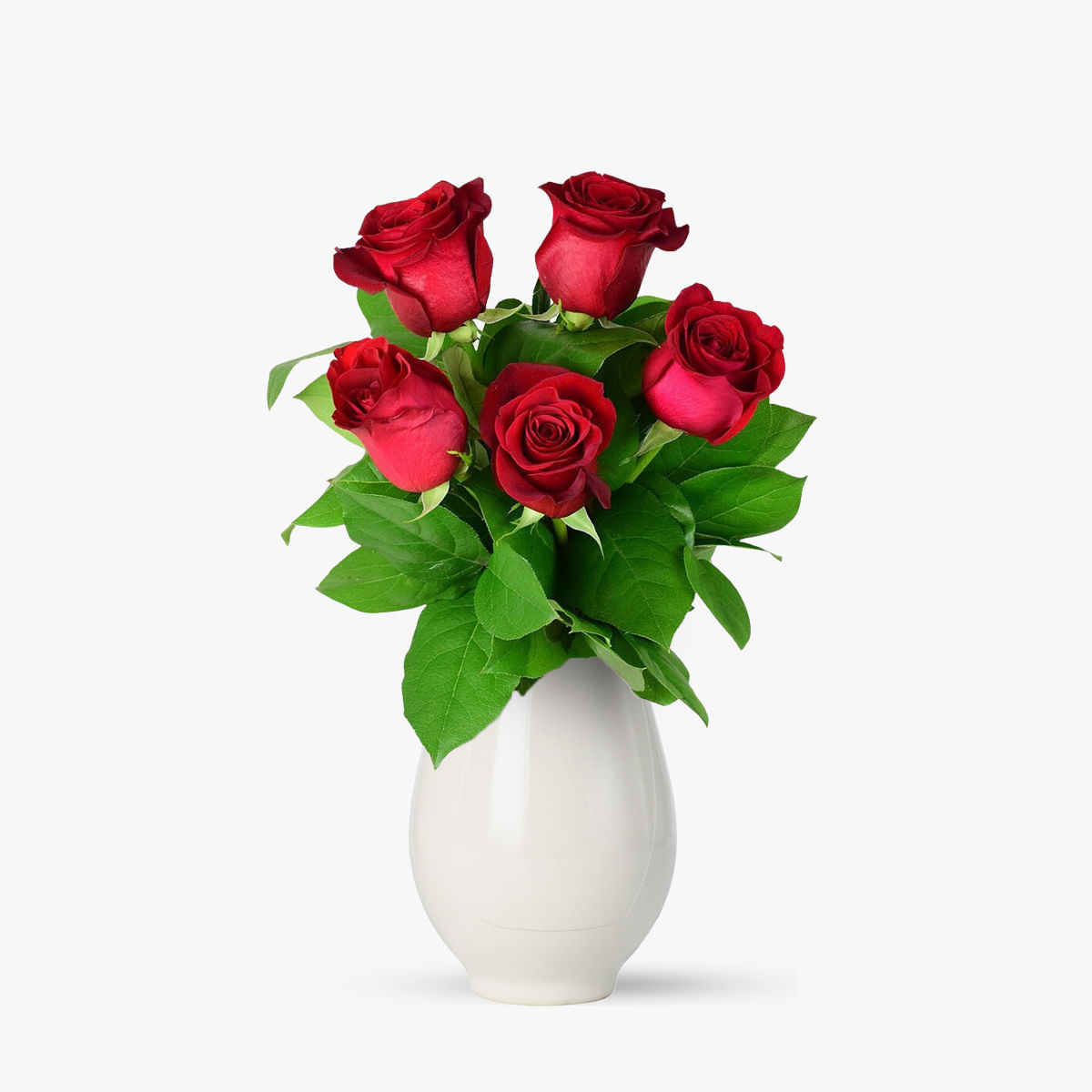 Buchet de 5 trandafiri rosii – Standard Buchet imagine 2022