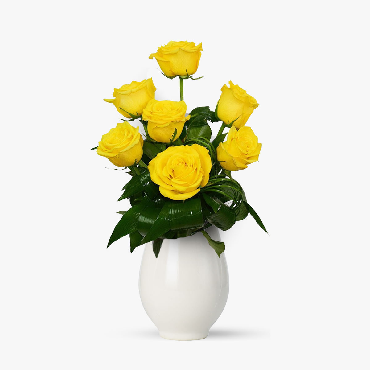 Buchet de 7 trandafiri galbeni – Standard Buchet imagine 2022