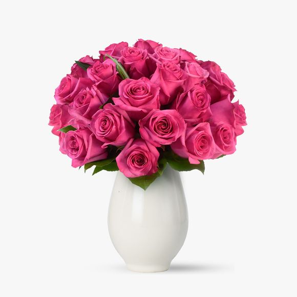 Bouquet of 21 pink roses