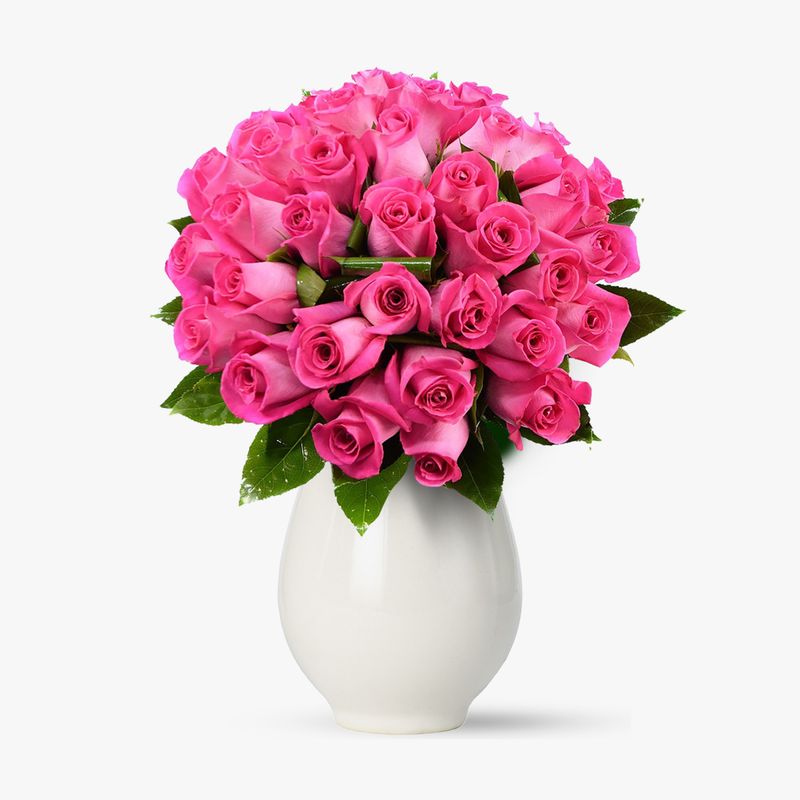Buchet-de-35-trandafiri-roz