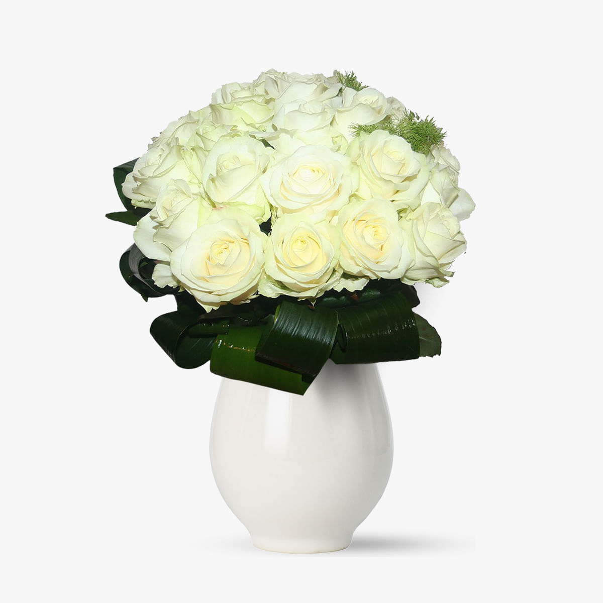 Buchet de 35 trandafiri albi – Standard