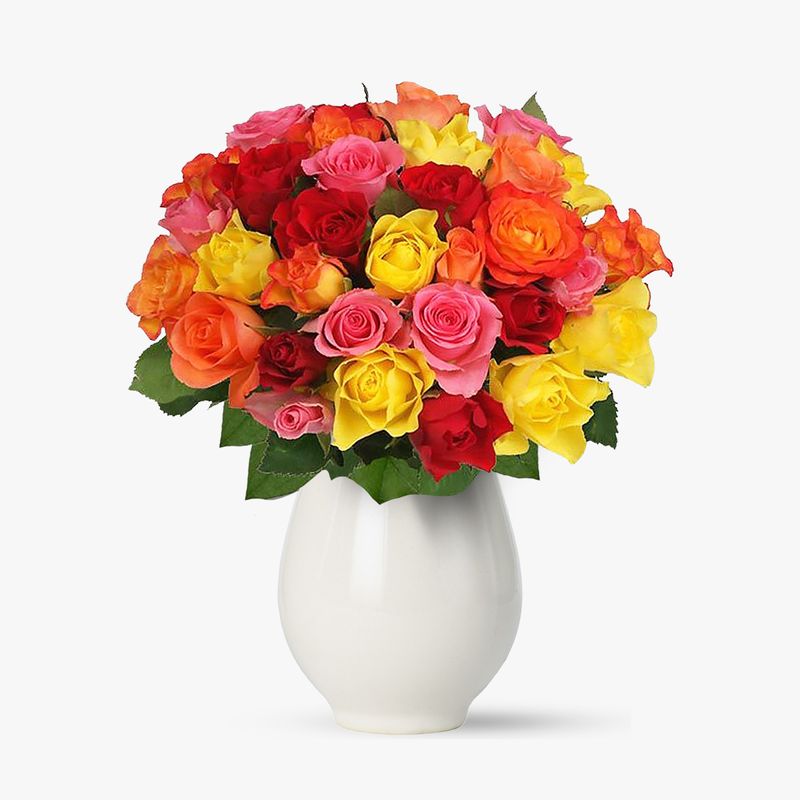 Buchet-de-35-trandafiri-multicolori