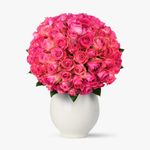 Buchet-de-75-trandafiri-roz