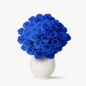 Buchet 101 trandafiri albastri