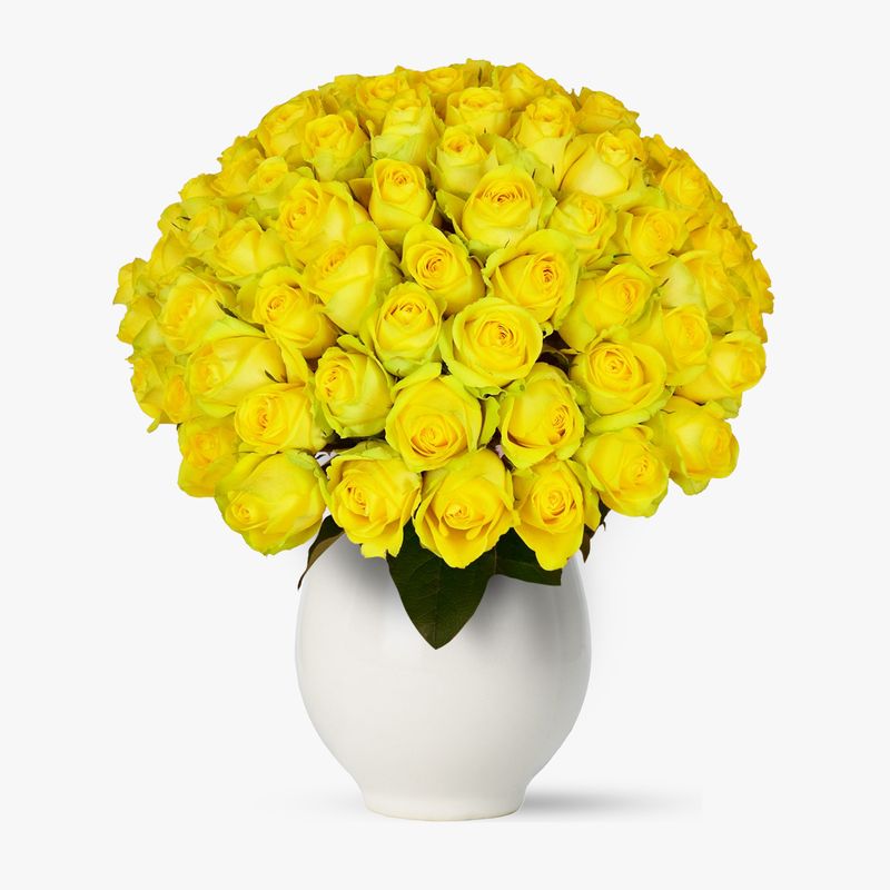 Buchet-de-101-trandafiri-galbeni
