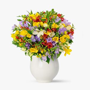 Bouquet of 101 multicolored freesias
