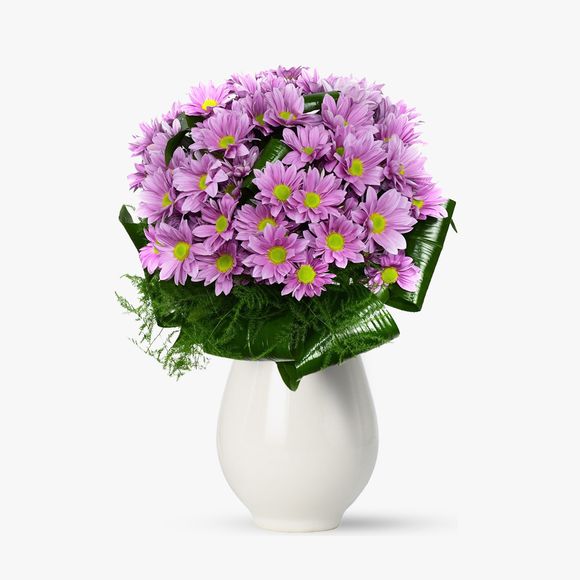 Buchet de 9 crizanteme roz