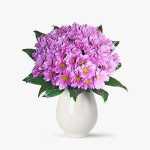Bouquet of 35 pink chrysanthemums
