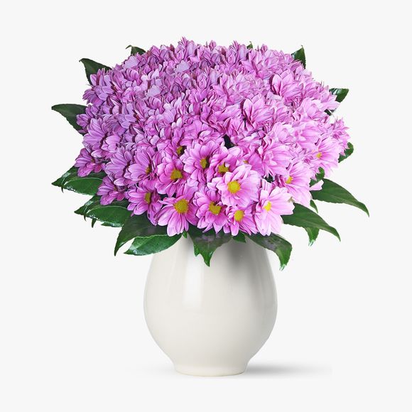 Buchet de 45 crizanteme roz