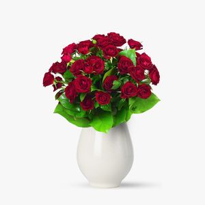 Bouquet of 9 red mini roses