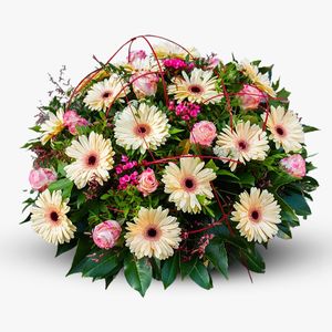 Funeral arrangement with gerbera