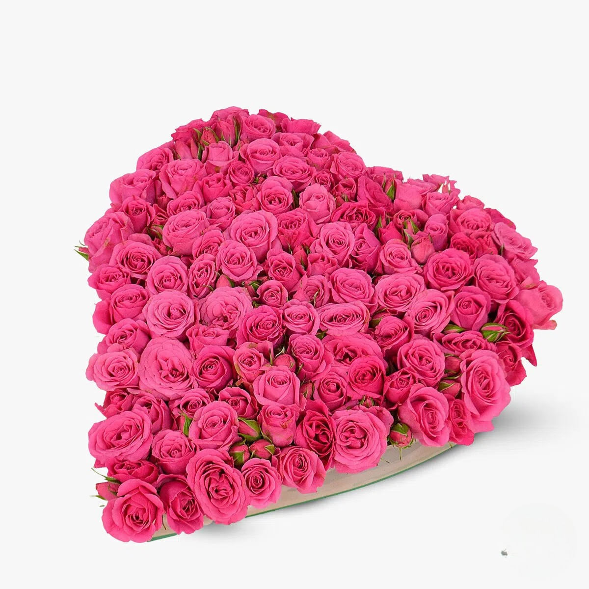 Inima din 17 minirosa roz – Standard din