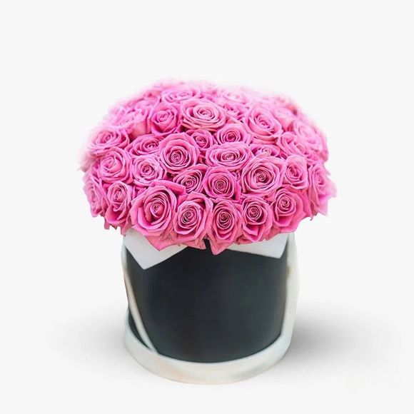 Box of 51 pink roses