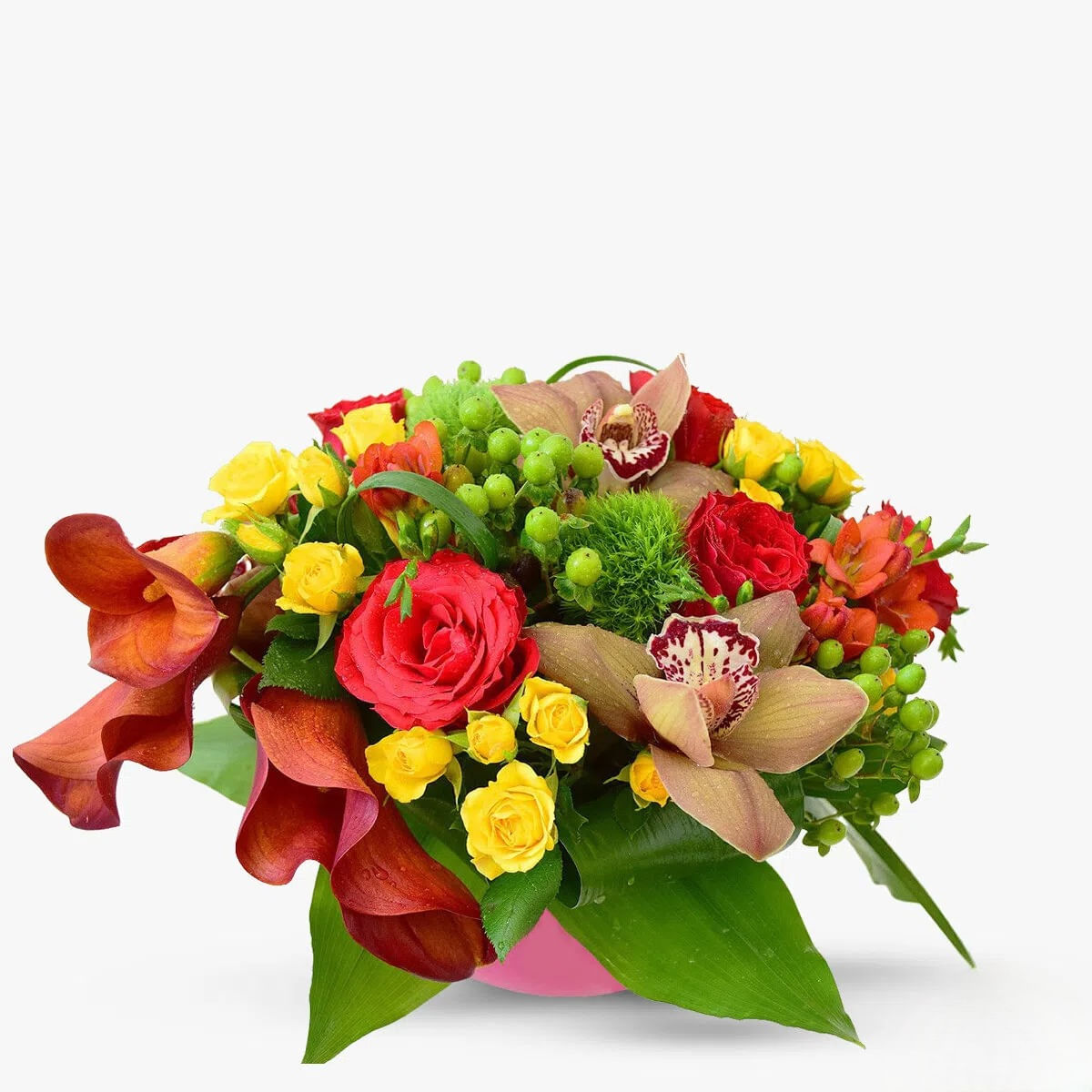 Aranjament floral pentru sefa – premium Aranjament