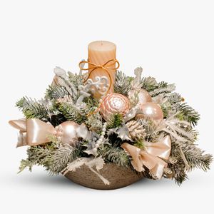 Pearl white Christmas arrangement