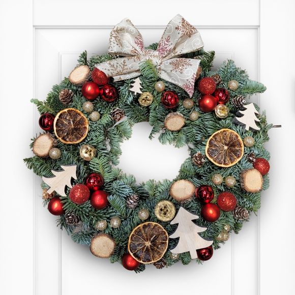 Joy Christmas Wreath