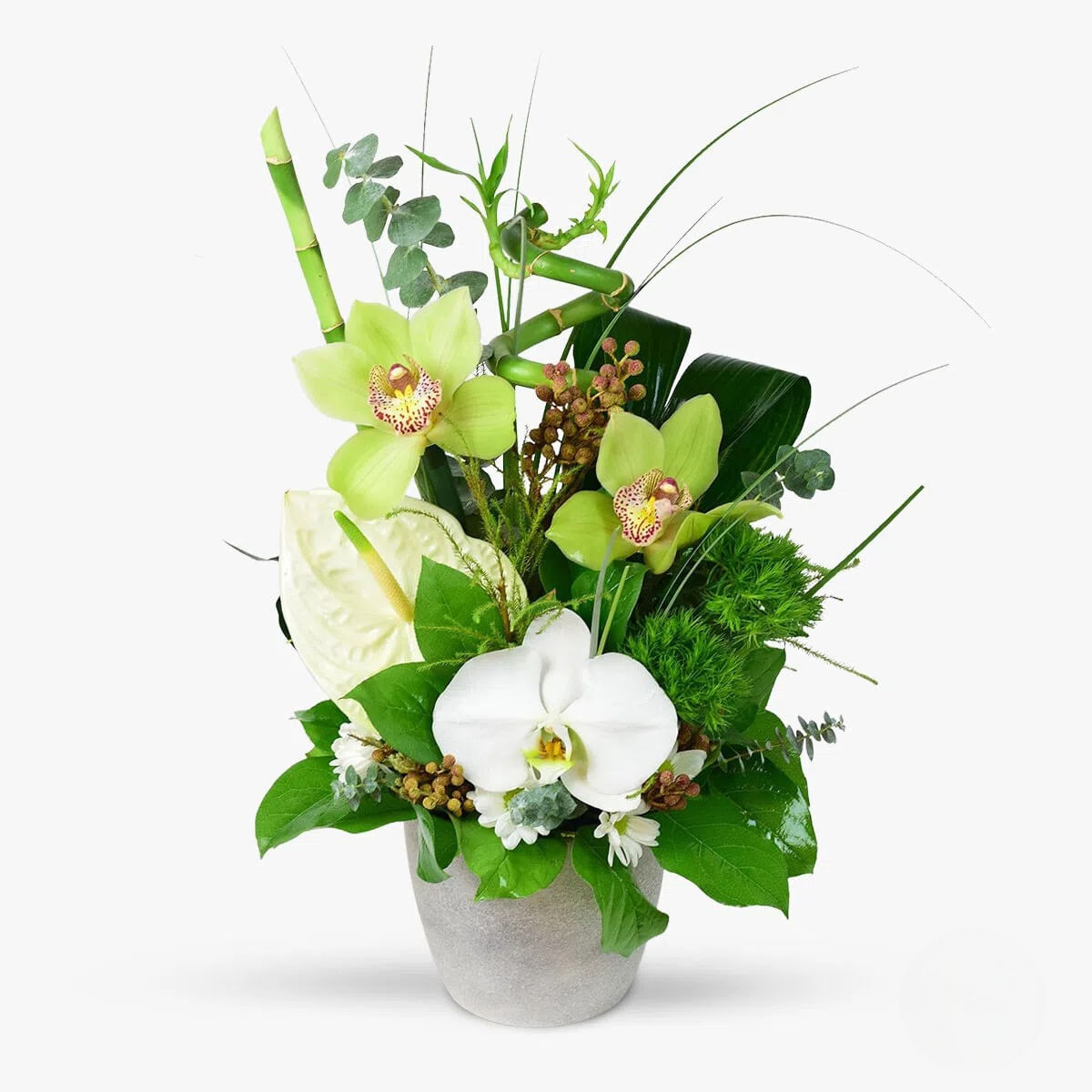 Cos cu flori – Aranjament fin – premium Aranjament
