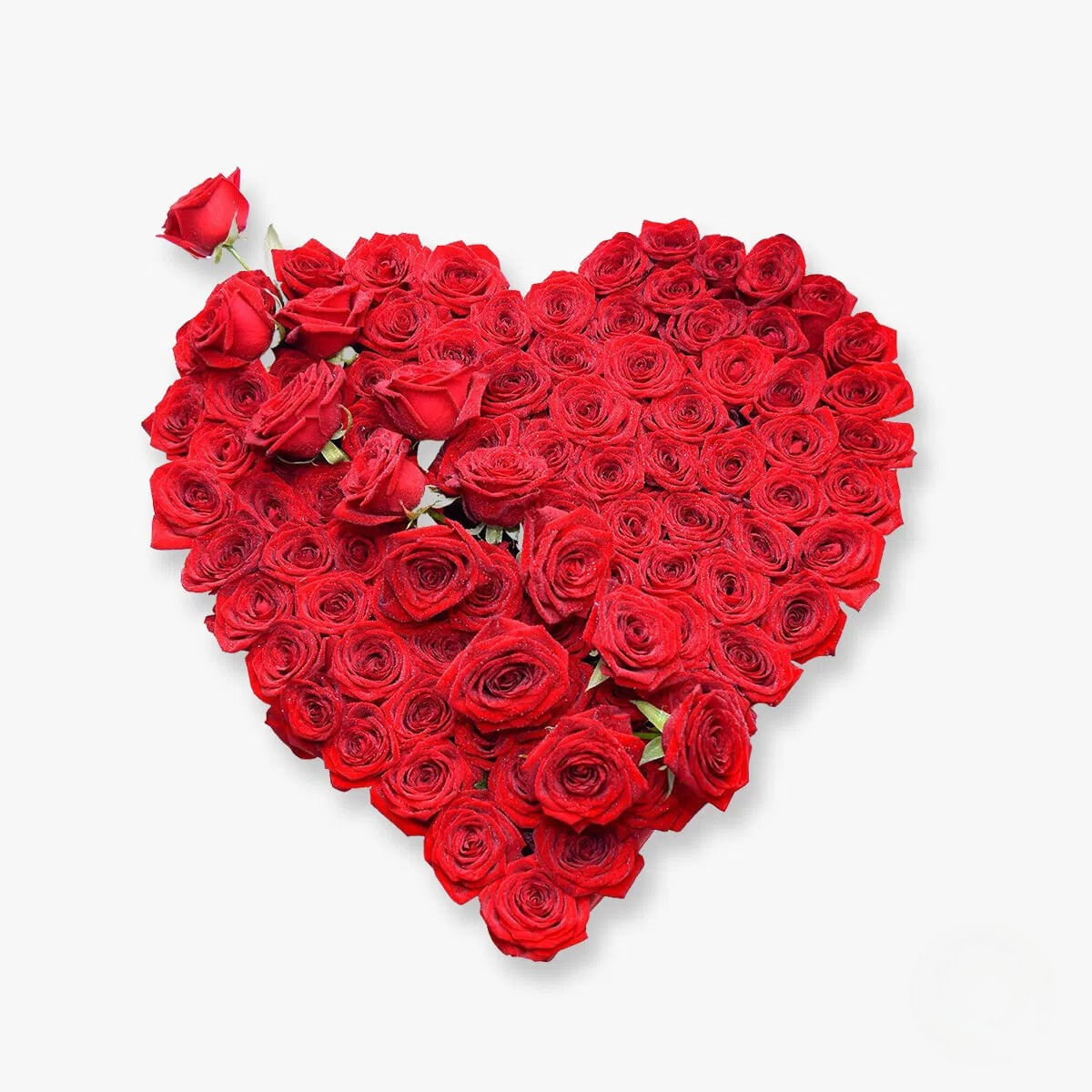 Inima din 95 trandafiri rosii – Standard