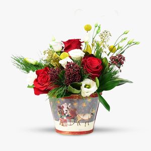 Floral arrangement - Santa's help
