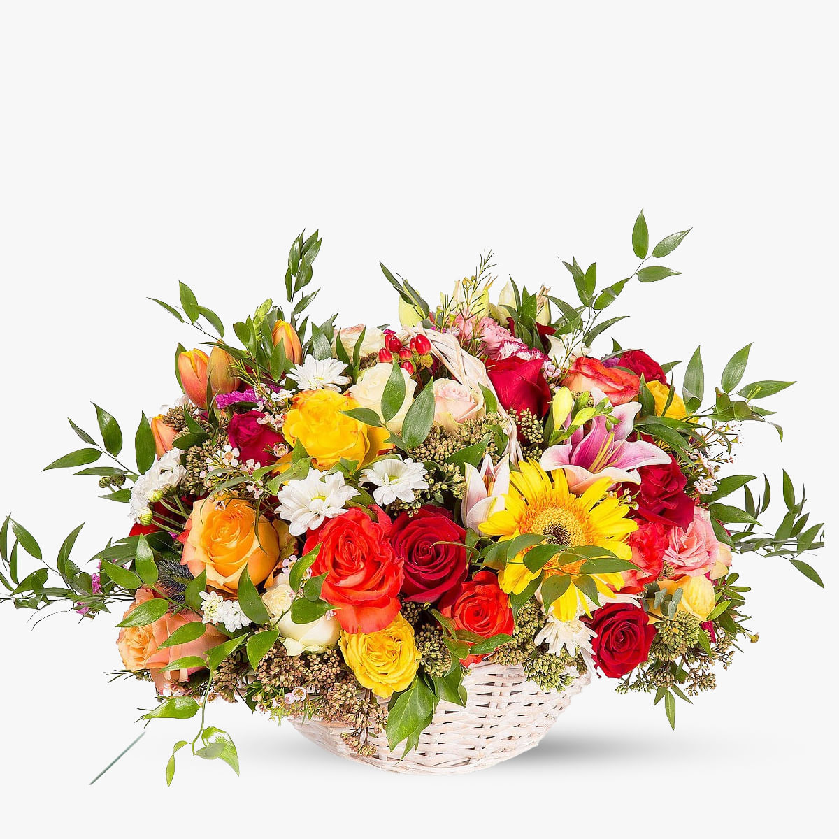 Cos cu flori – Bucuria aniversarilor – Standard aniversarilor