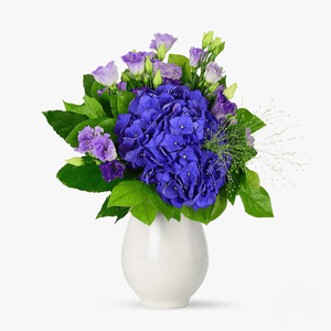 Buchet de flori - Albastru si violet