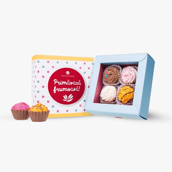 Cupcakes chocolate praline box