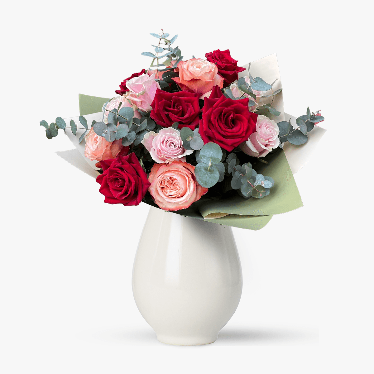 Buchet de 15 trandafiri albi – Standard albi