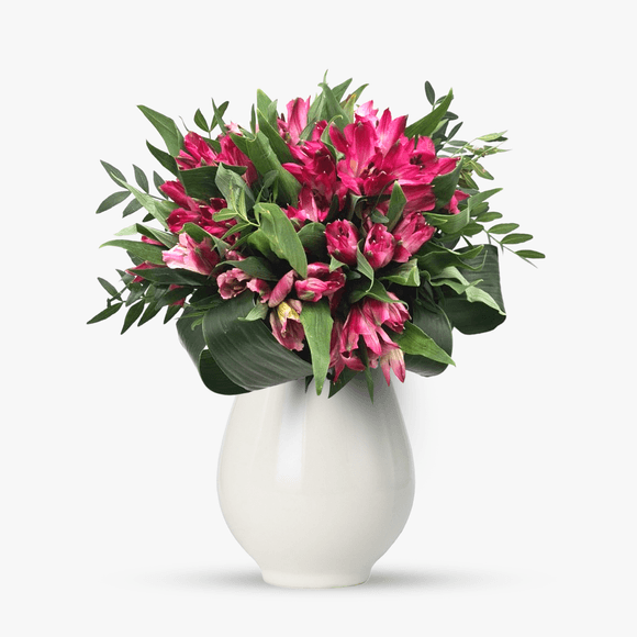 Bouquet of 15 pink alstroemeria