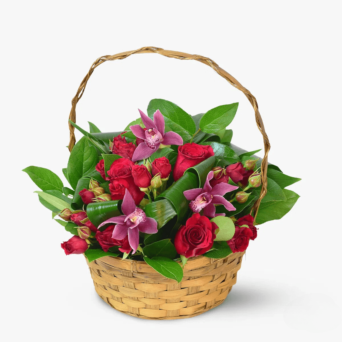 Cos cu flori – Aranjament floral Zambete – Standard Aranjament