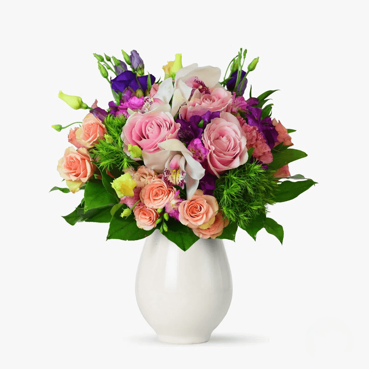 Aranjament floral – Galben si violet – Standard Aranjament