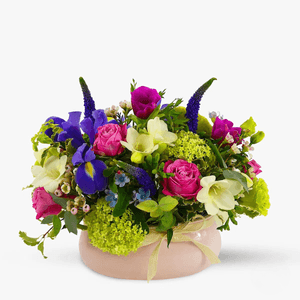 Floral arrangement - Purple accent