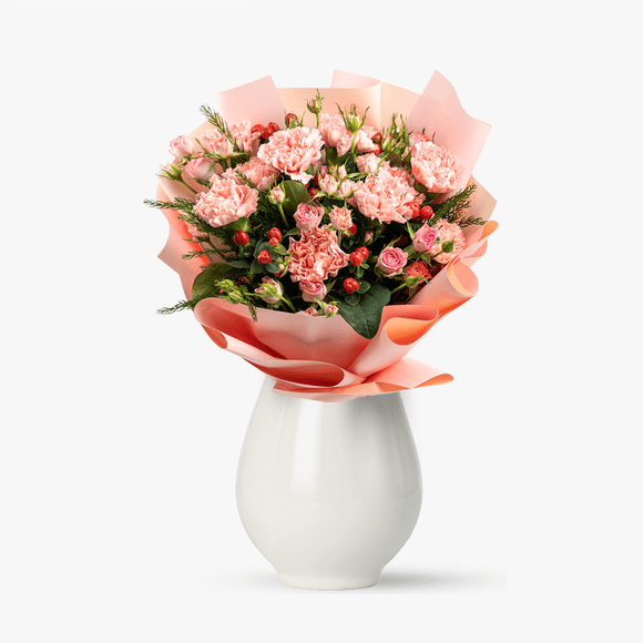 Delicate bouquet of flowers