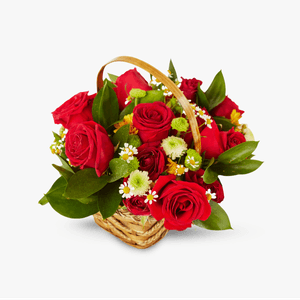 Basket with flowers - Poppies in baskets