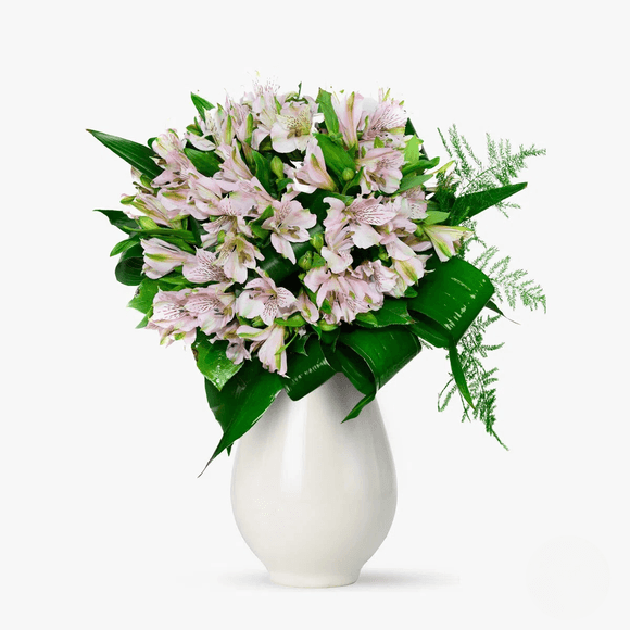 Buchet de 9 alstroemeria roz