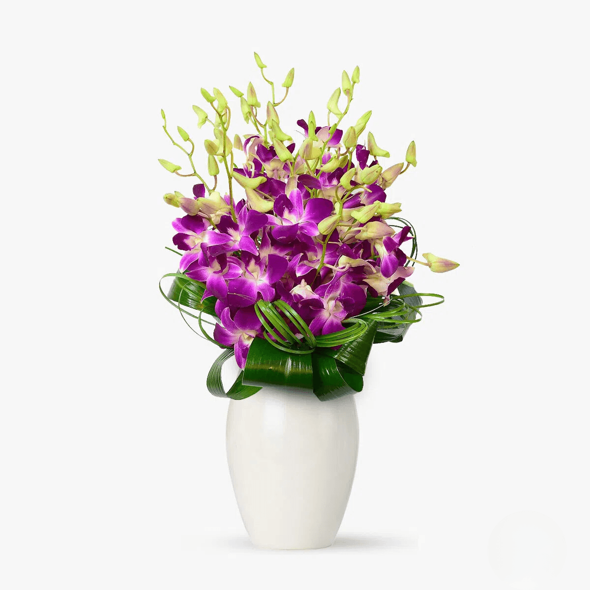Buchet de 15 orhidee dendrobium mov pentru mama