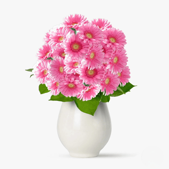 Buchet de 45 gerbera roz