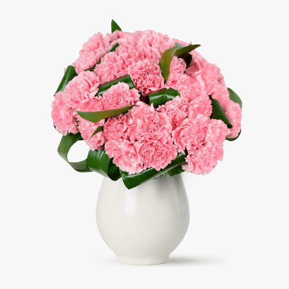 Bouquet of 39 pink carnations