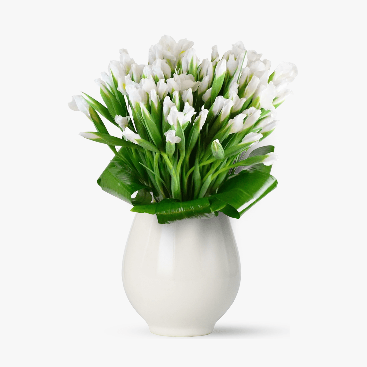 Buchet de 101 irisi albi – Standard 101 imagine 2022