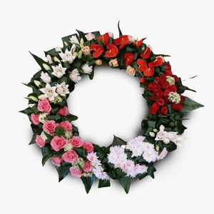 The funeral wreath in degrees