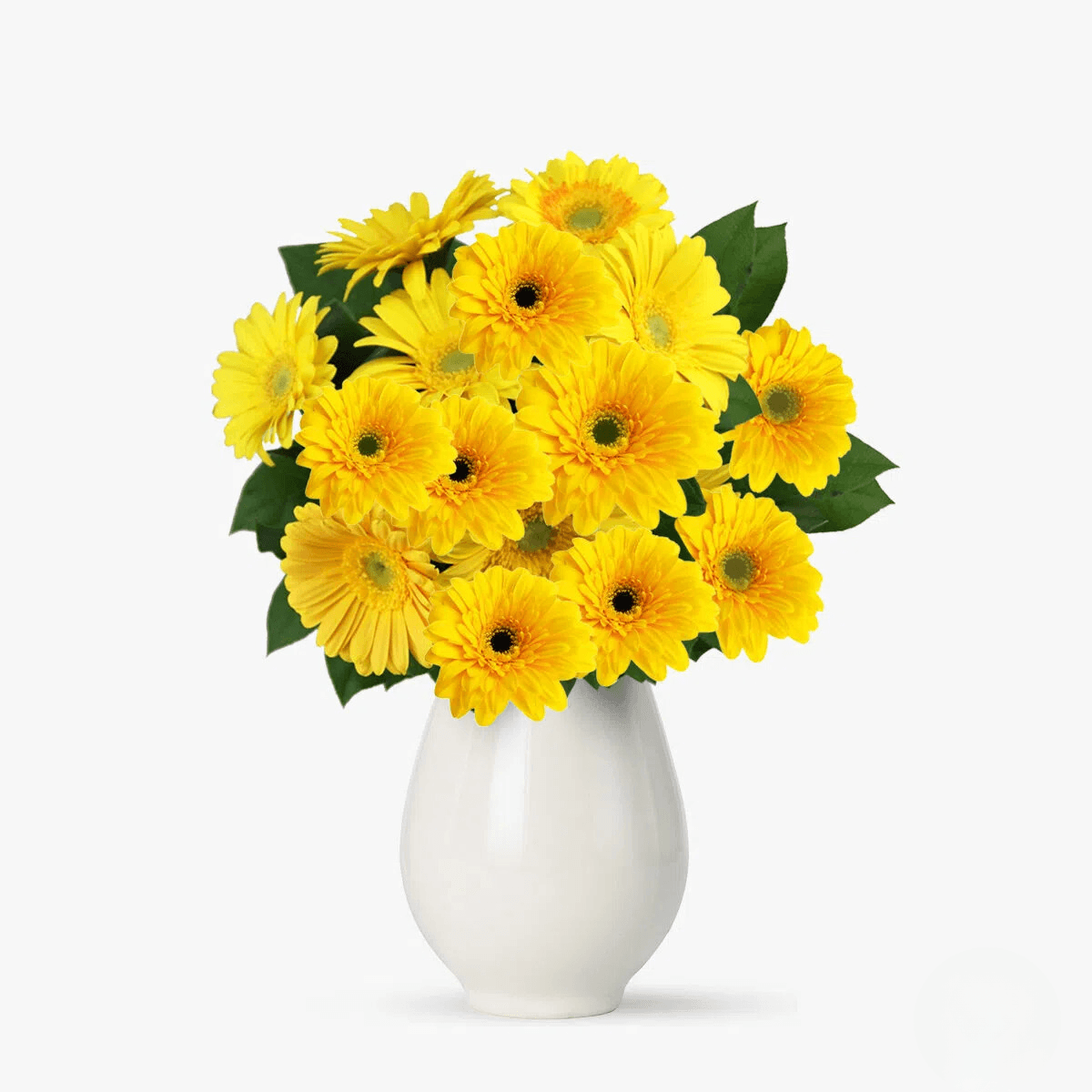 Buchet de 55 gerbera galbene - Standard