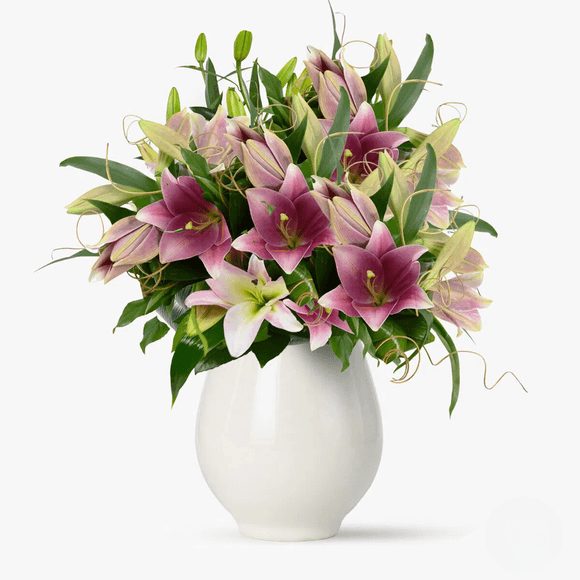 Buchet de 55 crini imperiali roz