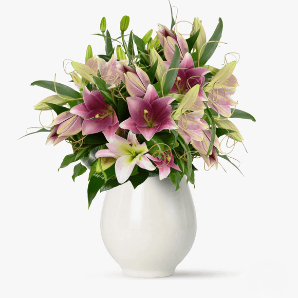 Buchet de 25 crini imperiali roz