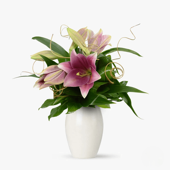 Bouquet of 3 pink imperial lilies