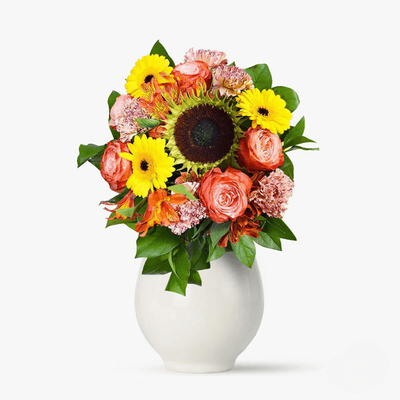 Buchet in nuante de caramiziu