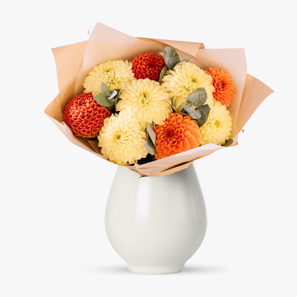 Buchet de dalii multicolor