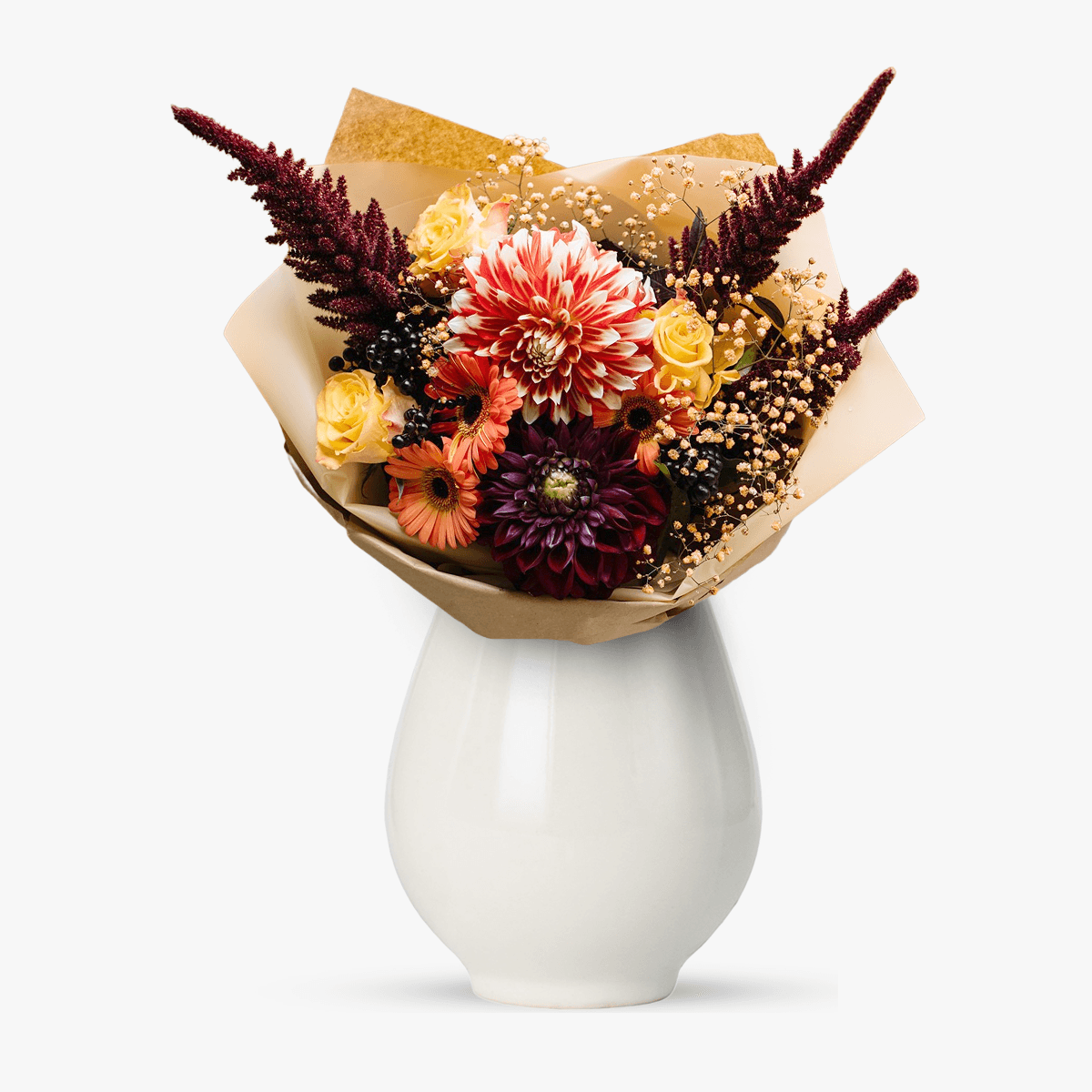 Buchet de toamna cu dalii - premium